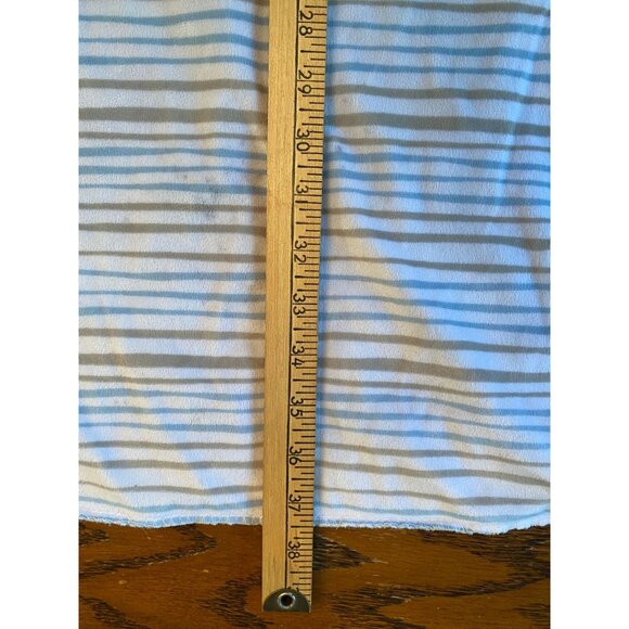 Blue & White Whale & Stripe Baby Blanket 100% Polyester Soft & Lightweight 30" X - Picture 4 of 5